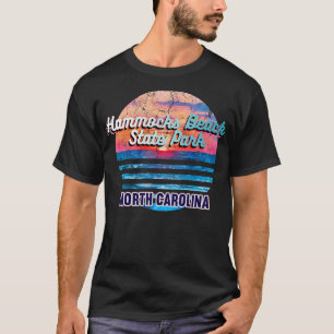 Camiseta Hammocks Beach State Park North olina Retro Sunset