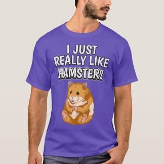 Camiseta Hammy Cote Eu Gosto Muito De Roupas De Hamsters