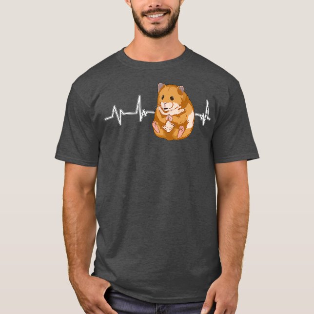 Camiseta Hammy Hamster Heartbeat EKG Heartbeat Hamsters (Frente)