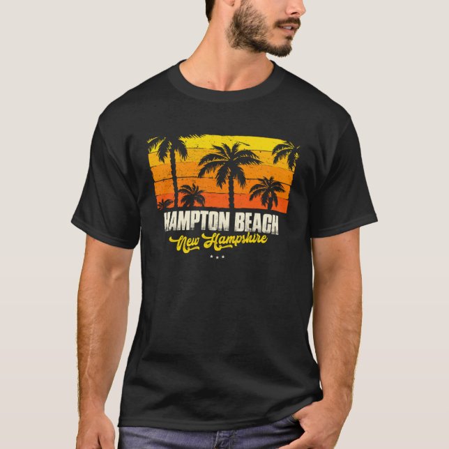 Camiseta Hampton Beach Souvenir  New Hampshire Reminder (Frente)