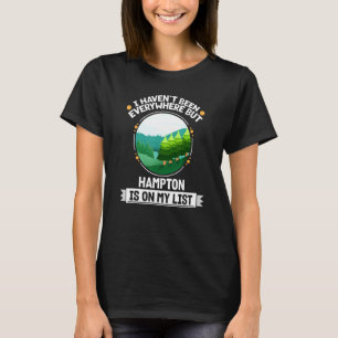 Camiseta Hampton Está Na Minha Lista Natureza Fora De Árvor