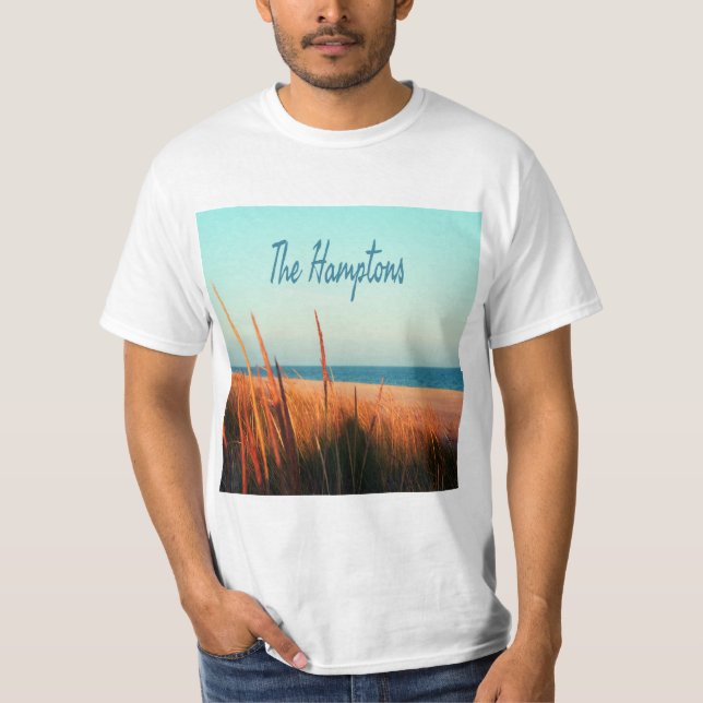 Camiseta Hamptons Beach Long Island New York (Frente)
