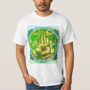 Camiseta Hamsa Green Lotus