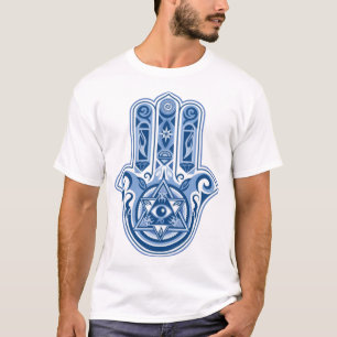 Camiseta Hamsa Hand Of Fatima Hamsa All Seeing Eye