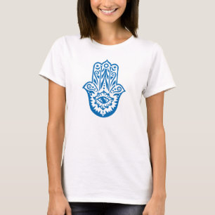 Camiseta Hamsa - mão as Fatima protecção símbolo -