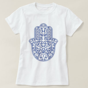 Camiseta hamsa*tunis*morocco*henna*azul
