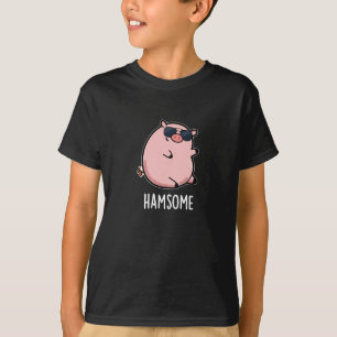 Camiseta Hamsome Funny Pig Dark BG