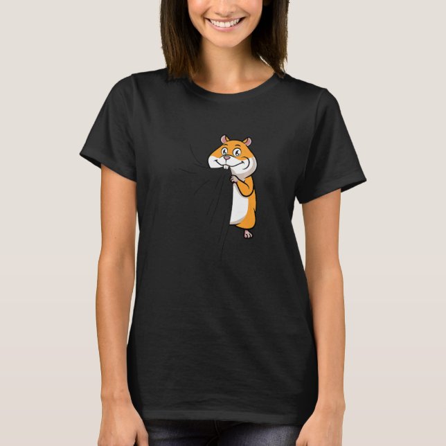 Camiseta Hamster Animal Hamster Biting (Frente)
