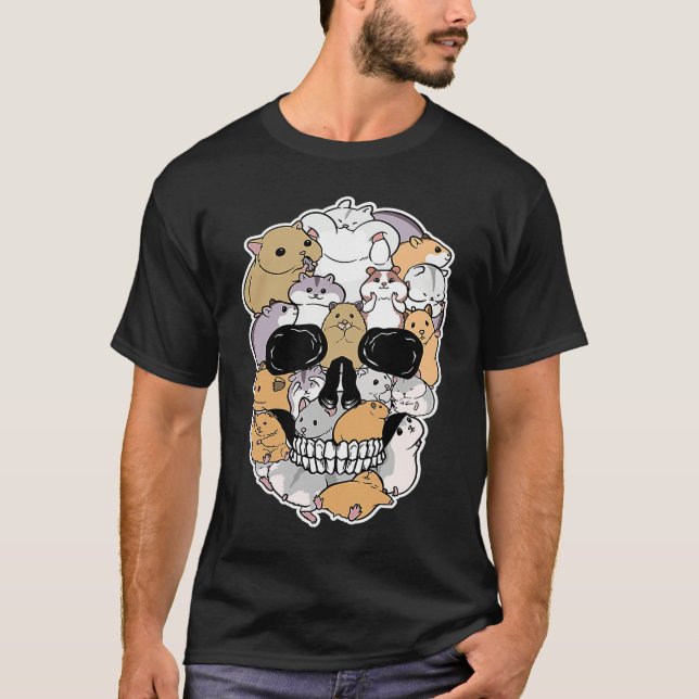 Camiseta Hamster Animal Skull Shape Animation Skull (Frente)