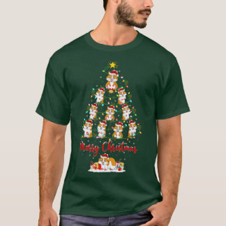 Camiseta Hamster Árvore Natal Luzes Engraçadas Hamster Xmas