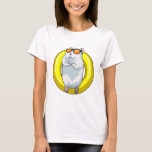 Camiseta Hamster at Swimming with Swim ring<br><div class="desc">This design is the perfect gift for a birthday,  Christmas and other celebrations. It is suitable for women,  men and kids.</div>