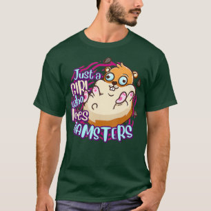 Camiseta Hamster Bonito Apenas Uma Menina Que Ama Hamsters
