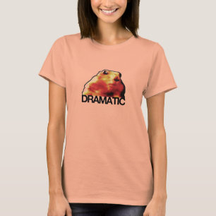 Camiseta hamster/cão dramáticos do chipmunk/pradaria