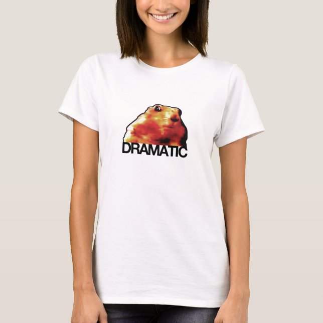 Camiseta hamster/caule/prairie dramático (Frente)