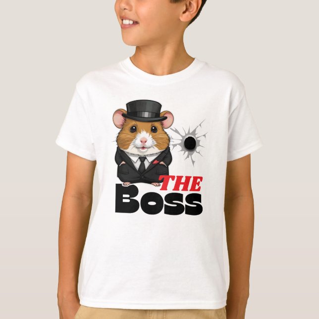 Camiseta Hamster, chefe da máfia (Frente)