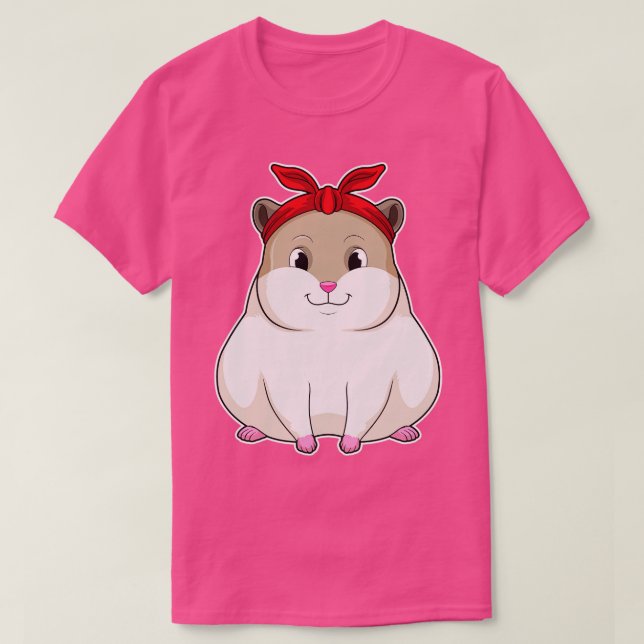 Camiseta Hamster com Bandana (Frente do Design)