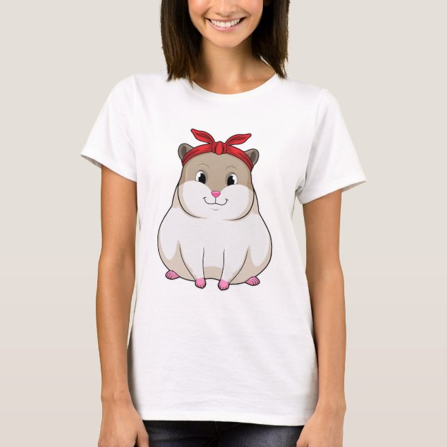 Camiseta Hamster com Bandana (Frente)