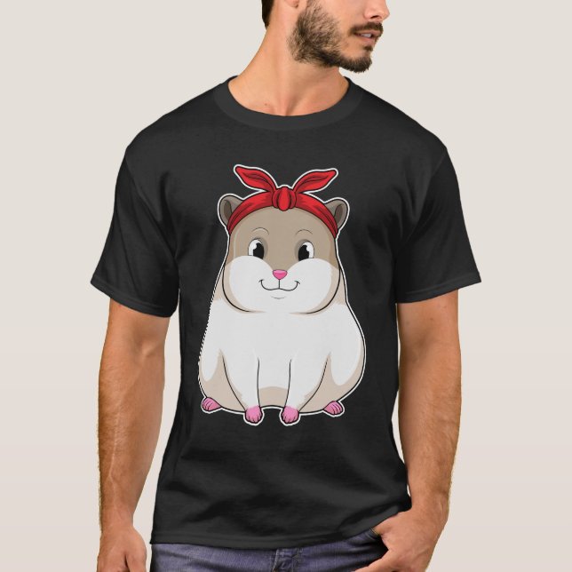 Camiseta Hamster com Bandana (Frente)