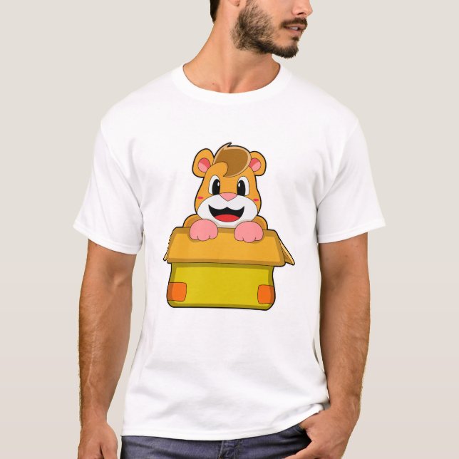 Camiseta Hamster com caixa (Frente)