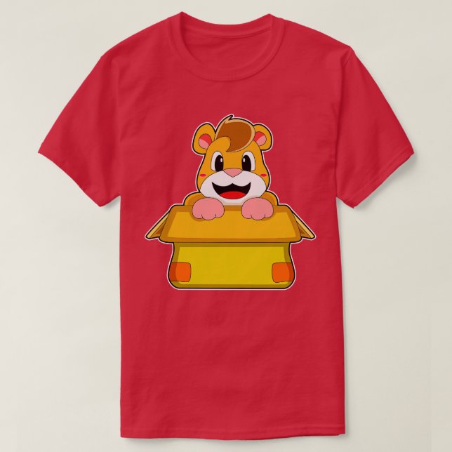 Camiseta Hamster com caixa (Frente do Design)