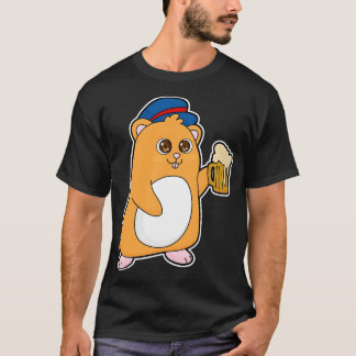 Camiseta Hamster com Cerveja