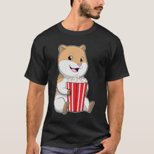 Camiseta Hamster com Cone de Pipoca