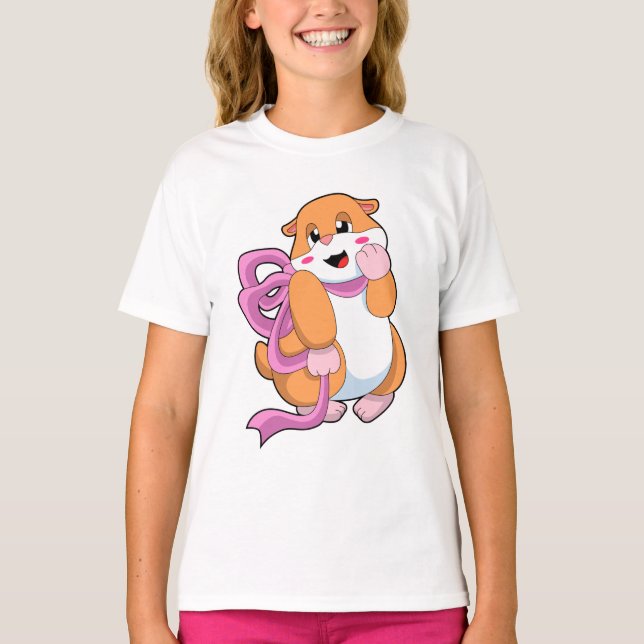 Camiseta Hamster com Faixa de Opções (Frente)