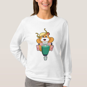 Camiseta Hamster com Jackhammer