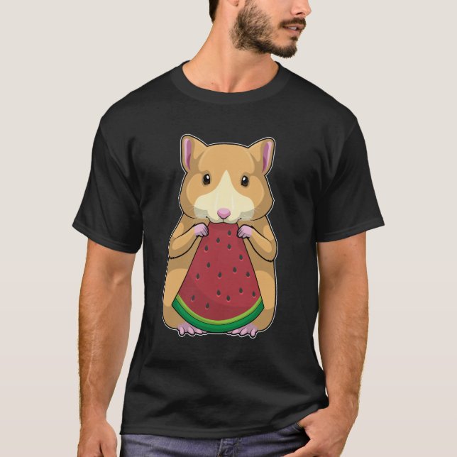 Camiseta Hamster com Melancia (Frente)
