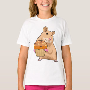 Camiseta Hamster com Muffin