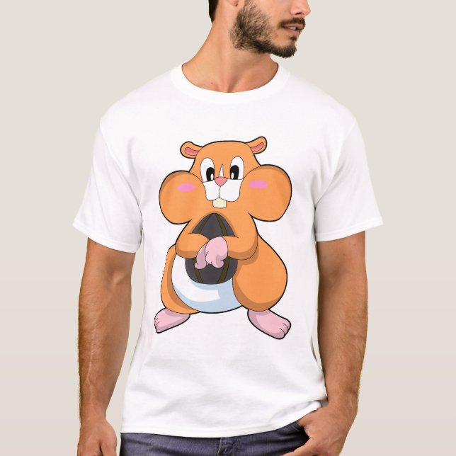 Camiseta Hamster com Noz (Frente)