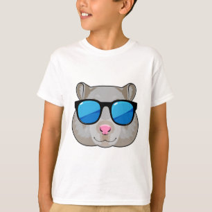 Camiseta Hamster com óculos de sol