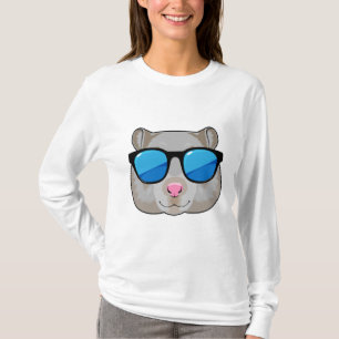 Camiseta Hamster com óculos de sol
