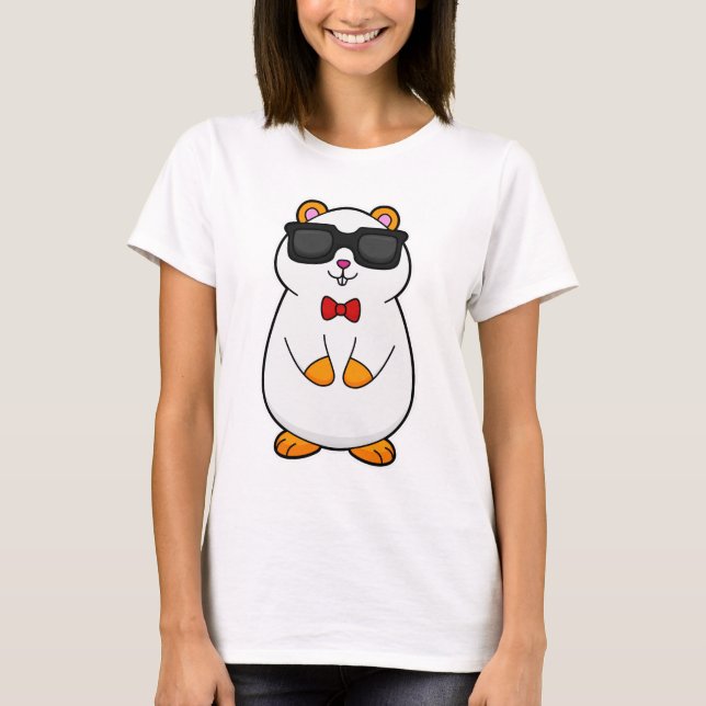 Camiseta Hamster com óculos de sol e Arco (Frente)