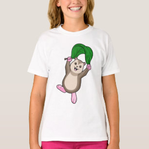 Camiseta Hamster com Paraquedas