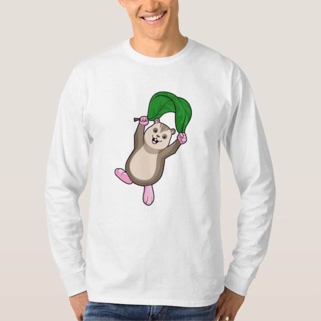 Camiseta Hamster com Paraquedas (Frente)