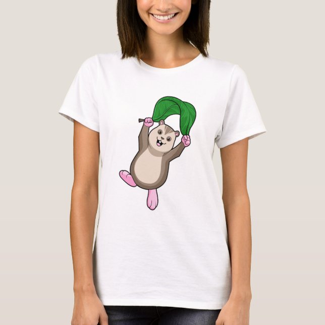 Camiseta Hamster com Paraquedas (Frente)