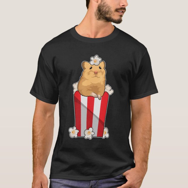 Camiseta Hamster com pipoca (Frente)