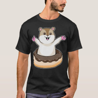 Camiseta Hamster com Rosquinha de Chocolate