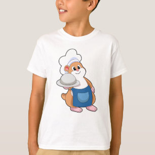 Camiseta Hamster como Cook com Púltimo