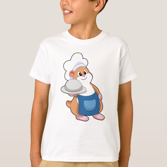 Camiseta Hamster como Cook com Púltimo (Frente)