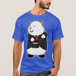 Camiseta Hamster como mágico com chapéu de varinha mágica