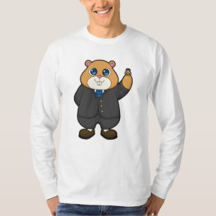 Camiseta Hamster como Noivo com aliança de casamento