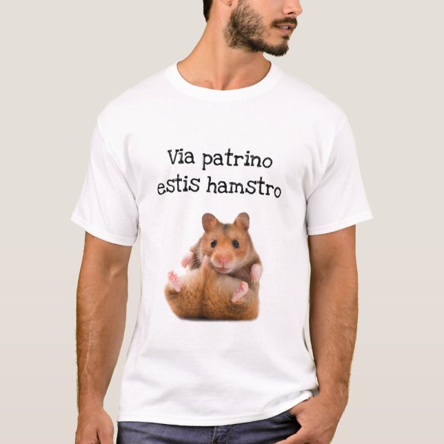 Camiseta Hamster da mãe, bagas de sabugueiro do pai: Luz (Frente)