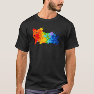 Camiseta Hamster de Pintura com Dobra de Hamster