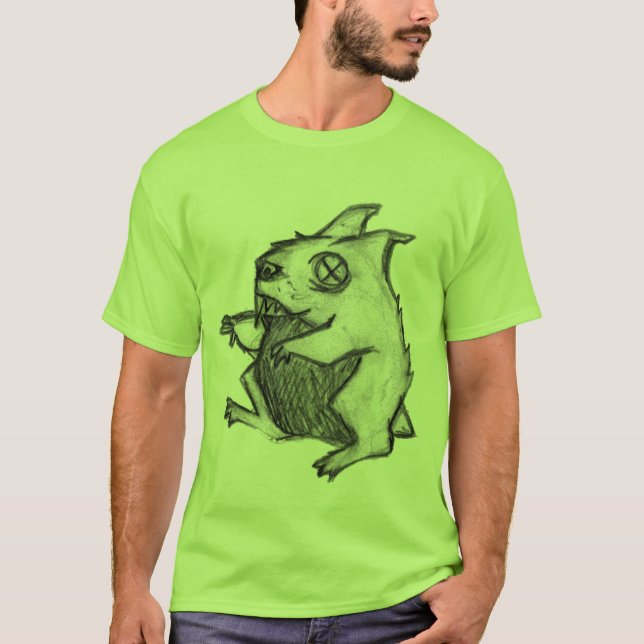Camiseta Hamster do zombi (Frente)