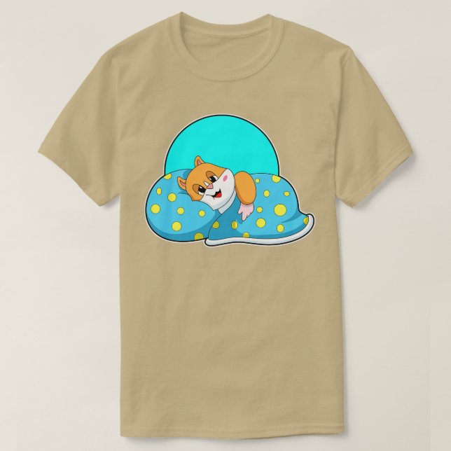 Camiseta Hamster Dormindo Com Banheira (Frente do Design)