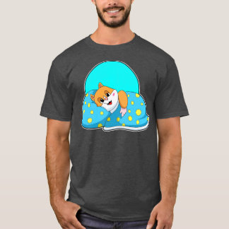 Camiseta Hamster dormindo com cobertor