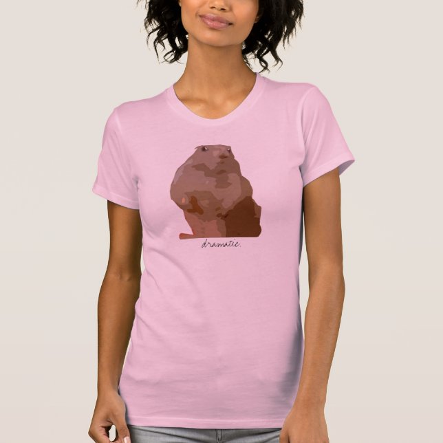 Camiseta Hamster dramático (Frente)