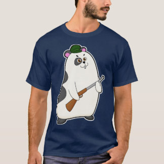 Camiseta Hamster em Hunter com Armas